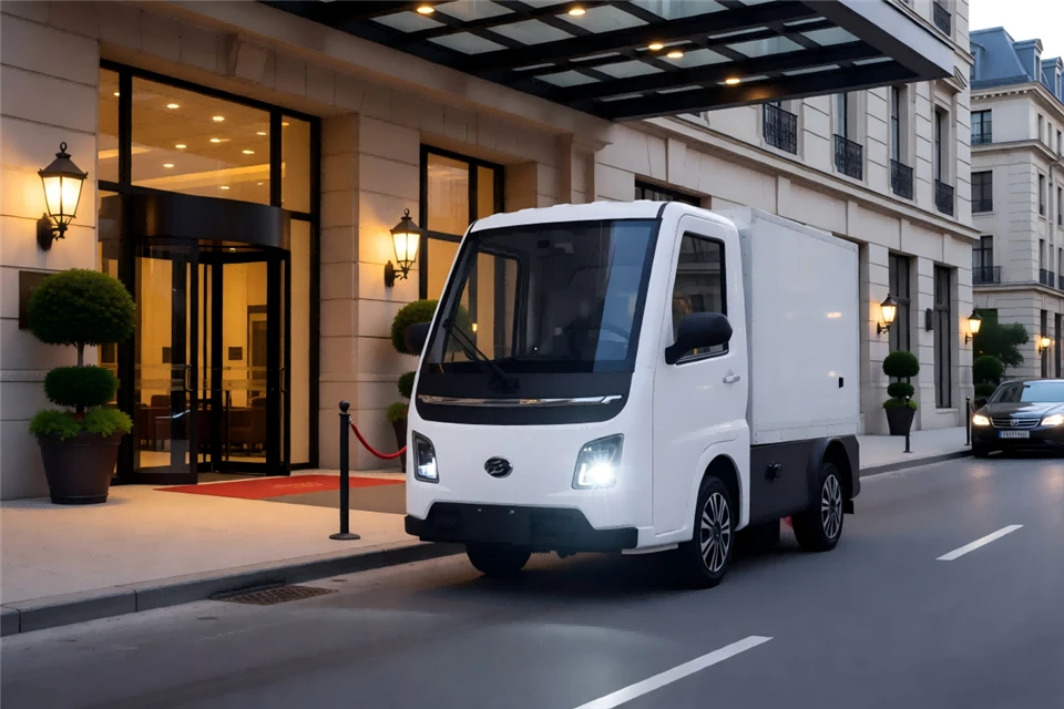 EEC COC Certified Electric Logistics Vehicle L7e | 300km Range Electric Cargo Van For Last Mile Delivery Transfer Of Hotel Supplies manufacturers EEC COC Certified Electric Logistics Vehicle L7e | 300km Range Electric Cargo Van For Last Mile Delivery Transfer Of Hotel Supplies manufacturers